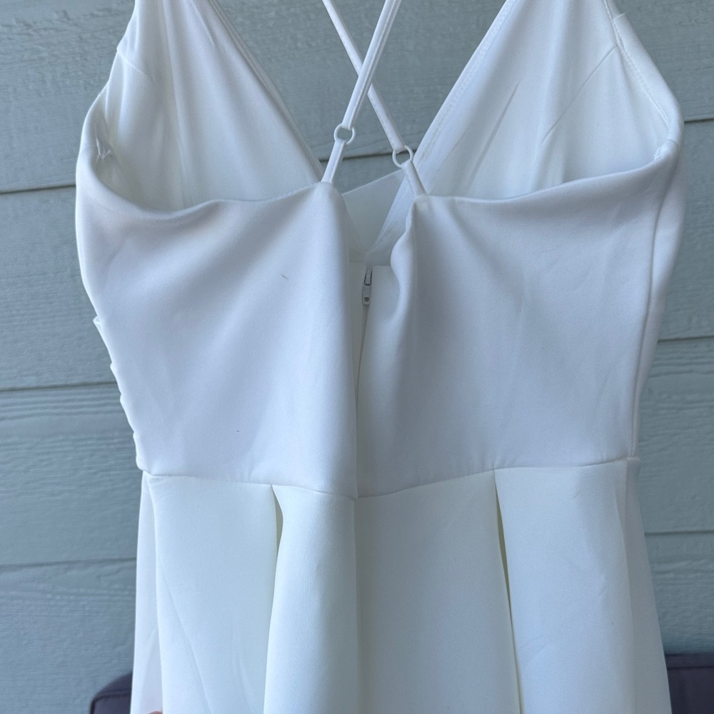 ASOS Strapless Cream Dress - Picture 3 of 8